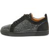 Christian Louboutin Pre-Owned - Sneakers Louis Junior Strass - Uomo - pelle/gomma/pelle scamosciata - 40.5 - Nero