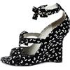 Louis Vuitton Pre-Owned - Sandali con decorazione 110mm - Donna - pelle/pelle/tessuto - 38 - Nero