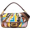 Fendi Pre-Owned - Borsa a tracolla Sarah Coleman in tela con ricamo e motivo Zucca Fish Eye Vertigo 2010-2025 - Donna - tela/pelle di vitello - Tag...