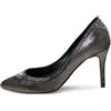 Gina - Pumps in pelle 85mm - Donna - pelle di vitello/pelle di vitello/tessuto - 37 - Nero