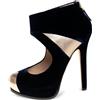 Fendi Pre-Owned - Stivaletti in velluto 140mm - Donna - pelle/velluto/pelle/pelle - 38.5 - Blu