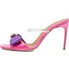 Malone Souliers - Sandali Emily con fiocco in raso 95mm Pre-owned - Donna - PVC/raso/pelle/pelle - 37.5 - Rosa