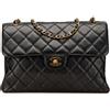 CHANEL Pre-Owned - Borsa a spalla Jumbo Double Sided Flap in pelle di agnello 1996-1997 - Donna - pelle di agnello - Taglia unica - Nero