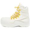 Bottega Veneta Pre-Owned - Stivali Puddle Bomber - Uomo - tessuto/gomma/nylon/pelle - 42 - Bianco