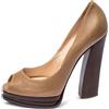 Casadei Vintage - Pumps a punta aperta Pre-owned 140mm - Donna - pelle/pelle/pelle - 38.5 - Marrone