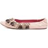 Louis Vuitton Pre-Owned - Ballerine con decorazione di cristalli - Donna - pelle di vitello/pelle di vitello/pelle di vitello - 39.5 - Rosa