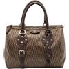 Aigner Vintage - Borsa tote in tela - Donna - PVC/pelle di vitello/tela - Taglia unica - Marrone
