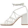 Gianvito Rossi - Sandali con nodo Pre-owned - Donna - pelle/pelle/pelle - 40.5 - Bianco