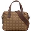 CHANEL Pre-Owned - Borsa a tracolla New Travel Line in nylon 2002-2003 - Donna - nylon/pelle di vitello - Taglia unica - Marrone