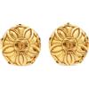 CHANEL Pre-Owned - Orecchini a clip CC floreali 1971-1980 - Donna - placcatura in oro - Taglia unica