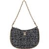 CHANEL Pre-Owned - Borsa a spalla in tweed 2021 - Donna - tessuto - Taglia unica - Nero