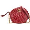 Gucci Pre-Owned - Borsa a tracolla GG Marmont Matelasse tonda mini in pelle 2016-2025 - Donna - pelle di vitello - Taglia unica - Rosso