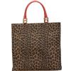 Fendi Pre-Owned - Borsa tote in tela leopardata XX secolo - Donna - pelle di vitello/tela - Taglia unica - Marrone