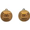 CHANEL Pre-Owned - Orecchini CC a bottone color oro con chiusura a clip 1994 - Donna - placcatura in oro - Taglia unica