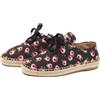 Prada Pre-Owned - Espadrillas con stampa a fiori - Donna - gomma/pelle/tela - 37 - Nero