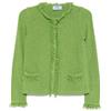 Prada Pre-Owned - Cardigan - Donna - cotone/poliestere - 38 - Verde