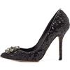 Dolce & Gabbana Pre-Owned - Pumps con paillettes 105mm - Donna - pelle di vitello/pelle di vitello/paillettes - 38 - Nero