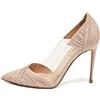 Valentino Garavani Pre-Owned - Pumps a punta 2024 - Donna - pelle/pelle/PVC/pelle - 38 - Toni neutri
