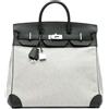 Hermès Pre-Owned - Borsa a mano HAC Birkin 40 in pelle Evercolor e tela Criss Cross 2023 - Donna - pelle - Taglia unica - Grigio