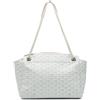 Goyard Pre-Owned - Borsa a spalla Rouette PM in tela Goyardine 2019 - Donna - tessuto/pelle di vitello - Taglia unica - Bianco