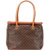 Celine Pre-Owned - Borsa a mano in tela cerata con motivo Macadam 2006 - Donna - tessuto/pelle di vitello - Taglia unica - Marrone