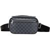 Louis Vuitton Pre-Owned - Marsupio Ambler in tela Damier Graphite 2016 - Uomo - tela/pelle di vitello - Taglia unica - Nero