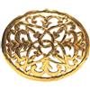 CHANEL Pre-Owned - Spilla CC tonda placcata oro 1980-1990 - Donna - placcatura in oro - Taglia unica