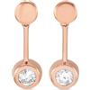 LB Exclusive - Orecchini in oro rosa 14 carati con diamanti - Donna - oro rosa 14kt/diamanti - Taglia unica