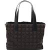 CHANEL Pre-Owned - Borsa tote Travel Line PM 2004-2005 - Donna - tela/pelle di vitello/nylon - Taglia unica - Marrone