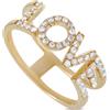 LB Exclusive - Anello Love in oro giallo 14 carati con diamanti - Donna - oro giallo 14kt/diamanti - Taglia unica