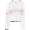 CHANEL Pre-Owned - Cardigan a righe 1986-1988 - Donna - cotone/poliammide/seta/cotone - 34 - Bianco