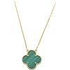 Van Cleef & Arpels - Collana Alhambra in oro giallo 18 carati con corniola anni 2010 - Donna - malachite/oro giallo 18kt - Taglia unica