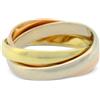 Cartier - Anello Trinity in oro 18 carati anni 2010 - unisex - oro giallo 18kt/oro bianco 18kt/oro rosa 18kt - 49