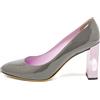 Fendi Pre-Owned - Pumps in pelle verniciata 90 mm - Donna - pelle di vitello/pelle verniciata/pelle di vitello/gomma - 41 - Grigio