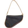 Christian Dior Pre-Owned - Borsa a mano denim Saddle 2001 - Donna - pelle/Denim - Taglia unica - Blu