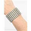 Jennifer Gibson Jewellery - Bracciale Coro con strass anni '50 - Donna - Rhodium Plated Metal - Taglia unica - Argento
