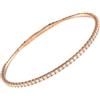 LB Exclusive - Bracciale rigido Eternity in oro rosa 14 carati con diamanti - Donna - oro rosa 14kt/diamante di laboratorio - Taglia unica