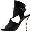 Balmain Pre-Owned - Sandali in pelle con dettaglio cut-out 105mm - Donna - pelle/pelle/pelle - 36.5 - Nero