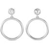 LB Exclusive - Orecchini in oro bianco 14 carati con diamanti - Donna - diamanti/oro bianco 14kt - Taglia unica - Argento