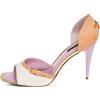 Louis Vuitton Pre-Owned - Pumps D'Orsay 100mm - Donna - pelle lucida/pelle/tela/pelle - 41 - Bianco