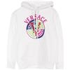 Versace Pre-Owned - Felpa con cappuccio anni 2010 - Donna - nylon/cotone - 38 - Bianco