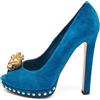 Alexander McQueen Pre-Owned - Pumps con applicazione 140mm - Donna - pelle/pelle/pelle scamosciata - 36.5 - Blu