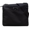 Prada Pre-Owned - Borsa a tracolla in tessuto con zip 2013-2025 - unisex - nylon - Taglia unica - Nero