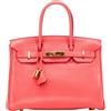 Hermès Pre-Owned - Borsa a mano Birkin Retourne 30 in pelle Clemence 2010 - Donna - pelle di vitello - Taglia unica - Rosa