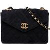 CHANEL Pre-Owned - Borsa a spalla CC-Mark 1986-1989 - Donna - pelle scamosciata - Taglia unica - Nero