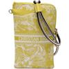 Christian Dior Pre-Owned - Borsa a tracolla Toile De Jouy DiorTravel Multifunction con ricamo 2021 - Donna - nylon - Taglia unica - Giallo