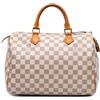 Louis Vuitton Pre-Owned - Borsa Boston Speedy 30 in tela Damier Azur 2014 - Donna - pelle/tela - Taglia unica - Bianco