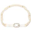 CHANEL Pre-Owned - Cintura con decorazione 1986-1988 - Donna - pelle di vitello - 80 - Bianco