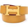 Hermès Pre-Owned - Cintura Constance in pelle 1998 - Donna - pelle di vitello - 85 - Giallo