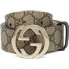 Gucci Pre-Owned - Cintura con motivo GG - unisex - tela/pelle - 80 - Toni neutri